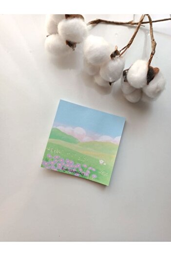 EyER Shoping Various Figures Patterned Memopad Notepad Memo Pad Check Pluck Glue Notebook Green