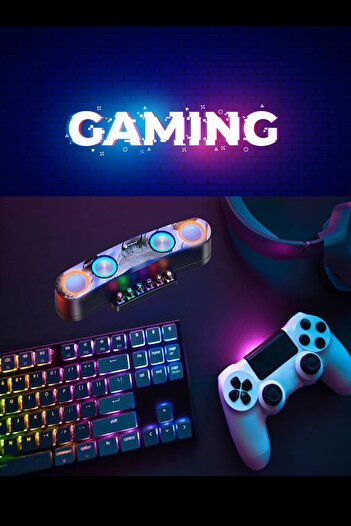 TECHNOMEN Gaming (Gamer) Oyuncu Hoparlör Wireless Bluetooth 5.0 RGB