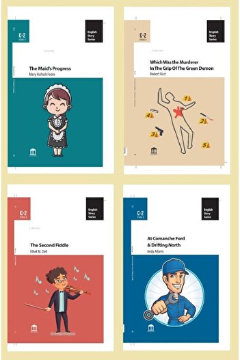 Olympia Yayınları Olympia C2 English Stories 4 Books (English Stories - C2)