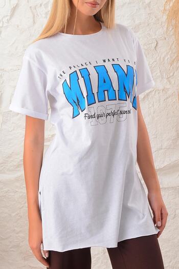 ESPİNA WOMEN'S MIAMI PRINTED T-SHIRT