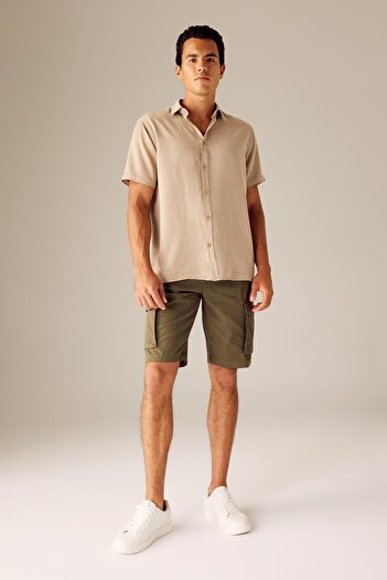 DeFacto Regular Fit Cargo Pocket Bermuda Shorts N8607az23sm