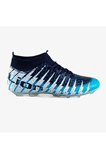 Lion Unisex Navy Blue Turquoise Astroturf Field Shoes 1453