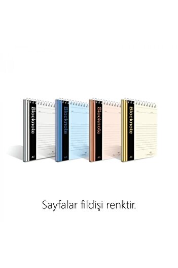 Faber Castell 4 قطع مقاس A5 غير مُبطنة بألوان معدنية فاتحة نابضة بالحياة 80 قطعة.