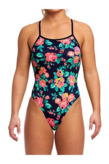 FUNKİTA Funkita TMT Full Bloom Women's Training Swimsuit with Back Tie