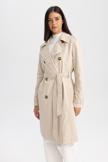 DeFacto Waterproof Regular Fit Trench Coat A4843ax23au