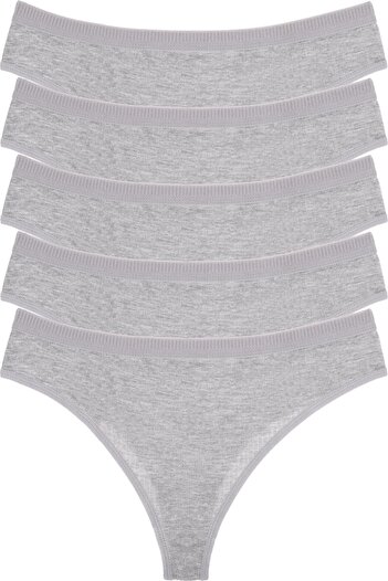 Humaone Pack of 5 Single Color Thong