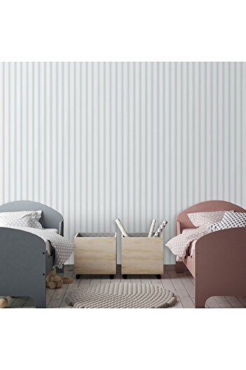 Adawall Adakids Çizgili Çocuk Odası Ve Bebek Odası Duvar Kağıdı Verda 8900-1