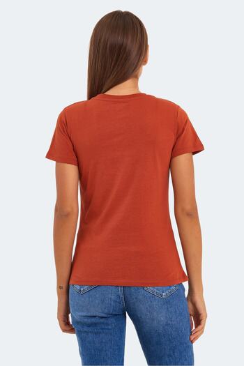 Slazenger Korneli I Women's Slim Fit Brick T-Shirt