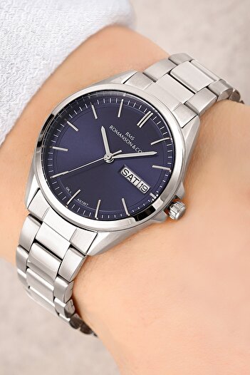 Romanson Steel Cord Steel Case with Calendar 5 Atm Waterproof Women's Wristwatch