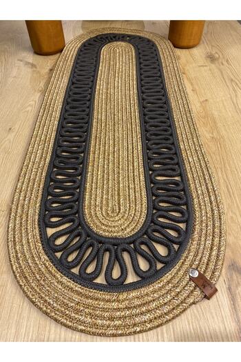 MaVaux Modern Natural Jute, Patterned, Wicker, Placemat, Table, Coffee Table Cloth Runner. 30x80