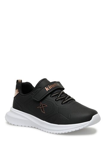 Kinetix FROZEY J PU 3PR Black Girls' Sports Shoes