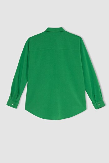 DeFacto Regular Fit Linen Long Sleeve Shirt