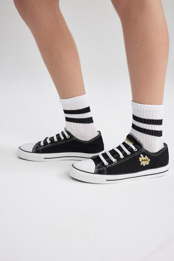 DeFacto Erkek Çocuk Batman Düz Taban Keten Sneaker Z5413a623sm