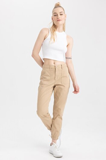 DeFacto Kalhoty Jogger Standard Fit Gabardine, délka ke kotníkům, 100% bavlna