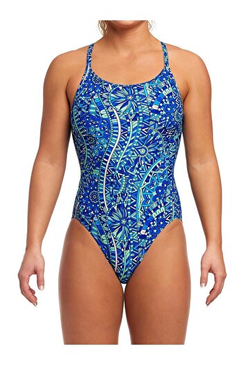 FUNKİTA Funkita DB Blues Festival Women's Training Swimsuit, Diamond Back