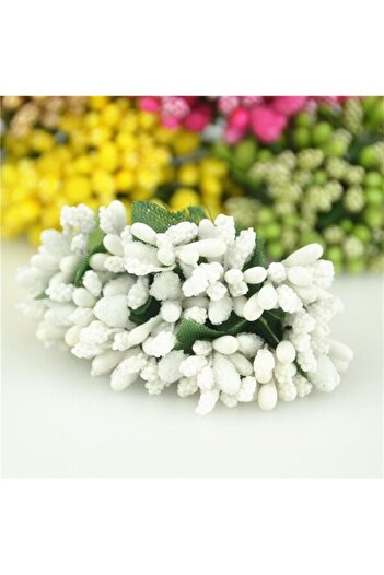 E Elmas Floare Cipso albă Pitircik – Decor cu flori artificiale, ornament pentru masă, fundal