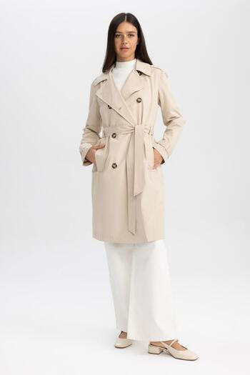 DeFacto Waterproof Regular Fit Trench Coat A4843ax23au