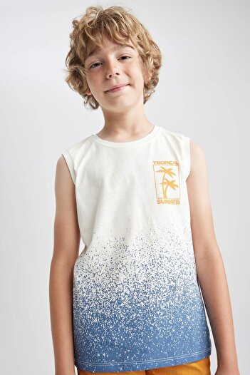 DeFacto Boy's Crew Neck Printed Athlete A9492a823hs
