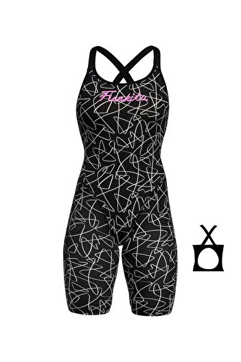 FUNKİTA Funkita Fast Legs Texta Mess Women's Racing Swimsuit (Entry Level)