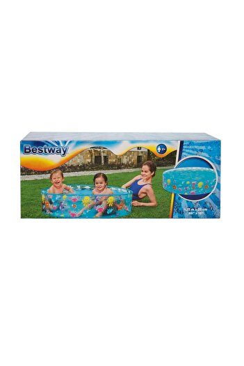 BESTWAY حوض سباحة دائري بثلاثة حلقات بنمط المحيط