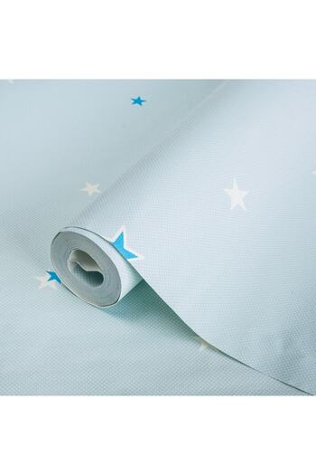 Adawall Adakids 8913 Serie Gece Parlayan Yıldız Desenli Çocuk Odası Duvar Kağıdı 8913-1