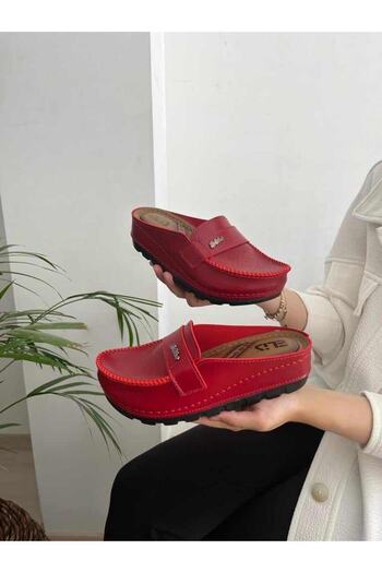 Behtah Kundura Mother's Front Closed Orthopedic Soft Insole Daily Indoor and Outdoor Slippers