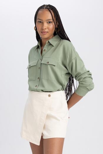 DeFacto Regular Fit Belmando Long Sleeve Shirt B0457Ax23Au