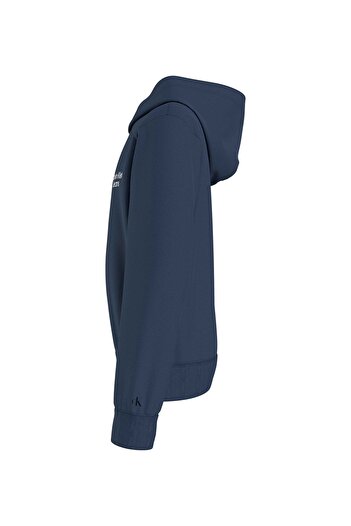 Calvin Klein Düz Erkek Çocuk Mavi Sweatshırt IB0IB01293C5F