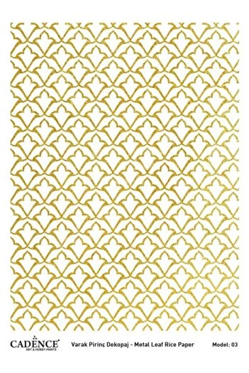 Cadence Gold Foil Brass Decopage Model 03
