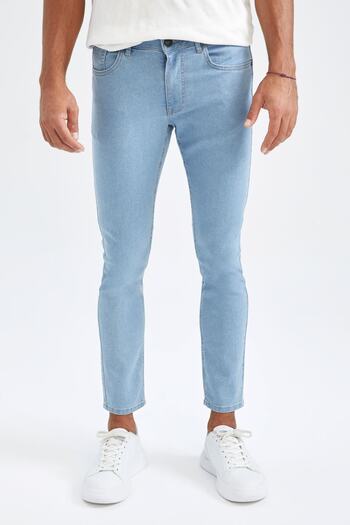 DeFacto Carlo Skinny Fit Extra Skinny Fit Κανονική μέση Εξαιρετικά στενό τζιν παντελόνι