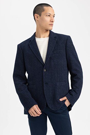 DeFacto Slim Fit Lined Blazer Jacket Z3316az23sp