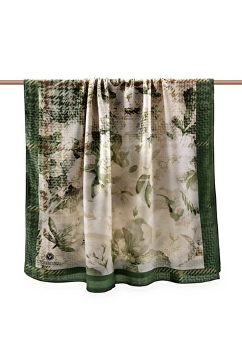 Vissona Women's Luxury Medina Silk Shawl Emerald Green