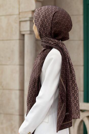 Vissona Women's Luxury Medina Silk Shawl Mink-2