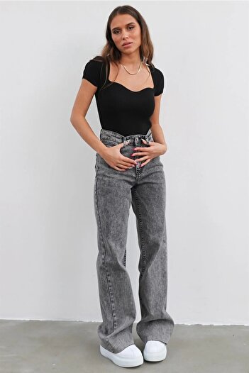 Ramrod Laçin High Waist Lycra Wide Leg Jeans (wide Leg Jeans)