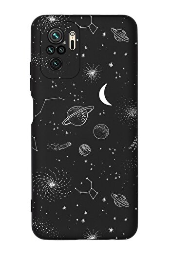 mooodcase Redmi Note 10S Space Pattern Premium Silicone Phone Case