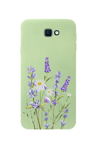 mooodcase Teleplus Samsung J7 Prime 2 Lavender Premium Silicone Green Phone Case