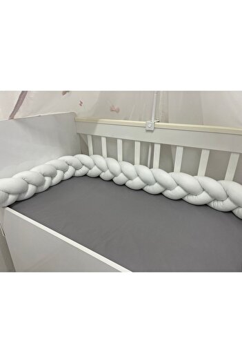 meleginisiklitoplari Knitted Protection 280 Cm 3-Piece Knitted Crib Protector