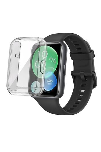 Fibaks Huawei Watch Fit 2 Case Case And Screen Protector 360 Full Protection Cover