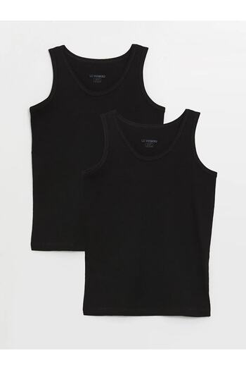 LC Waikiki Boy's Crew Neck Basic Tank Top - Pack of 2