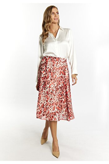 Faina Skirt with leopard print