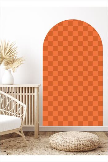 Piksel Grafik Mosaic Pattern Bohemian Oval Wall Sticker