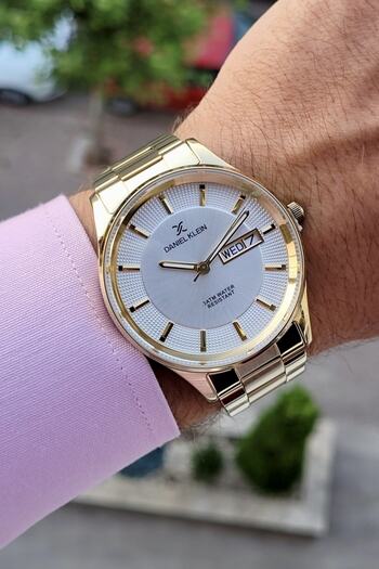 Daniel Klein Steel Cord Men's Calendar Wristwatch