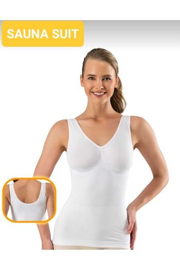 SAUNA SUIT Chest Belly And Waist Enhancer Size 2 Slimming Seamless Women's Corset Athlete