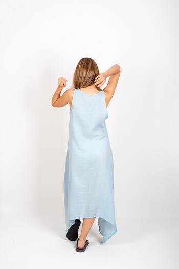 Botex Muslin Asymmetrical Long Dress