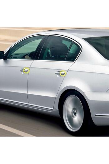 gkl Vw Volkswagen Passat B7 2011-2014 Left Front Rear Outer Door Handle Cover Almond 3c0837879a (1 Piece)