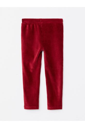 LC Waikiki Basic Baby Girl Velvet Tights with Elastic Waist