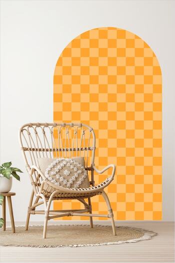 Piksel Grafik Mosaic Pattern Bohemian Oval Wall Sticker