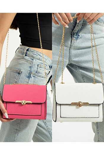 ESTUTE Women's 2 Pack Shoulder Bag and Handbag Chain Strap Crossbody Bag