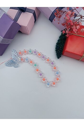 Efna Store Colorful Beaded Phone Charm, Phone Bracelet Accessory and Gift Box, Bag Accessory (Without Case)