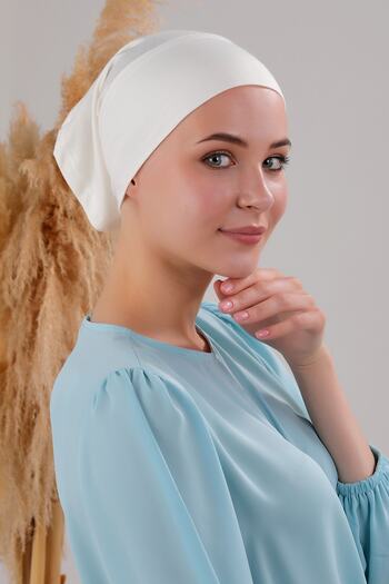 Melodi Scarf غطاء محرك السيارة المجهز العملي للحجاب باللون البني الفاتح